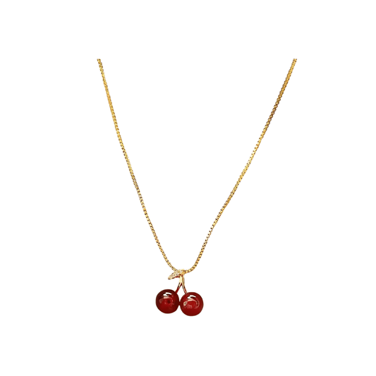 CHERRY Halsband med Körsbärshänge
