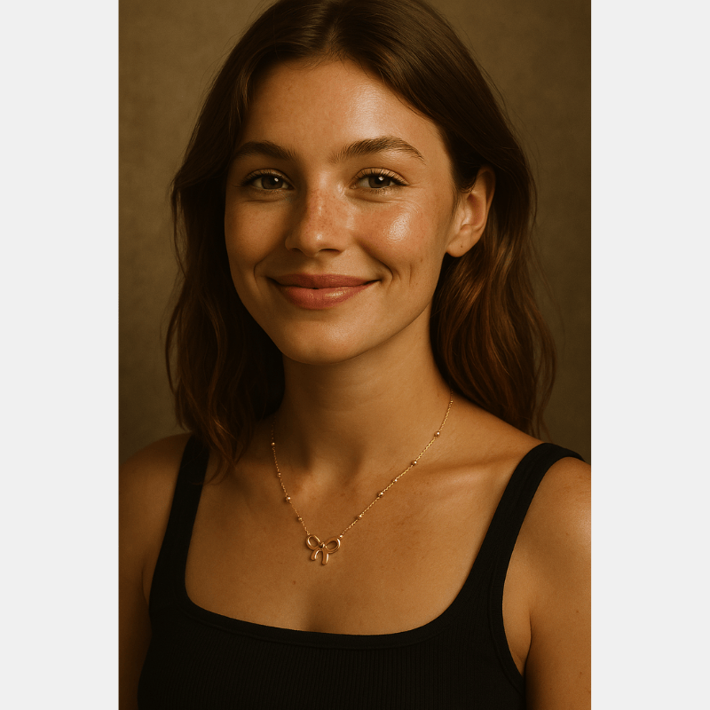 CHARM Guldpläterat Rosetthalsband