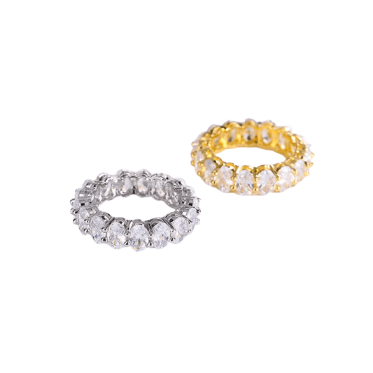 CLASSIC Exklusiv Ring med Vit Zirkon