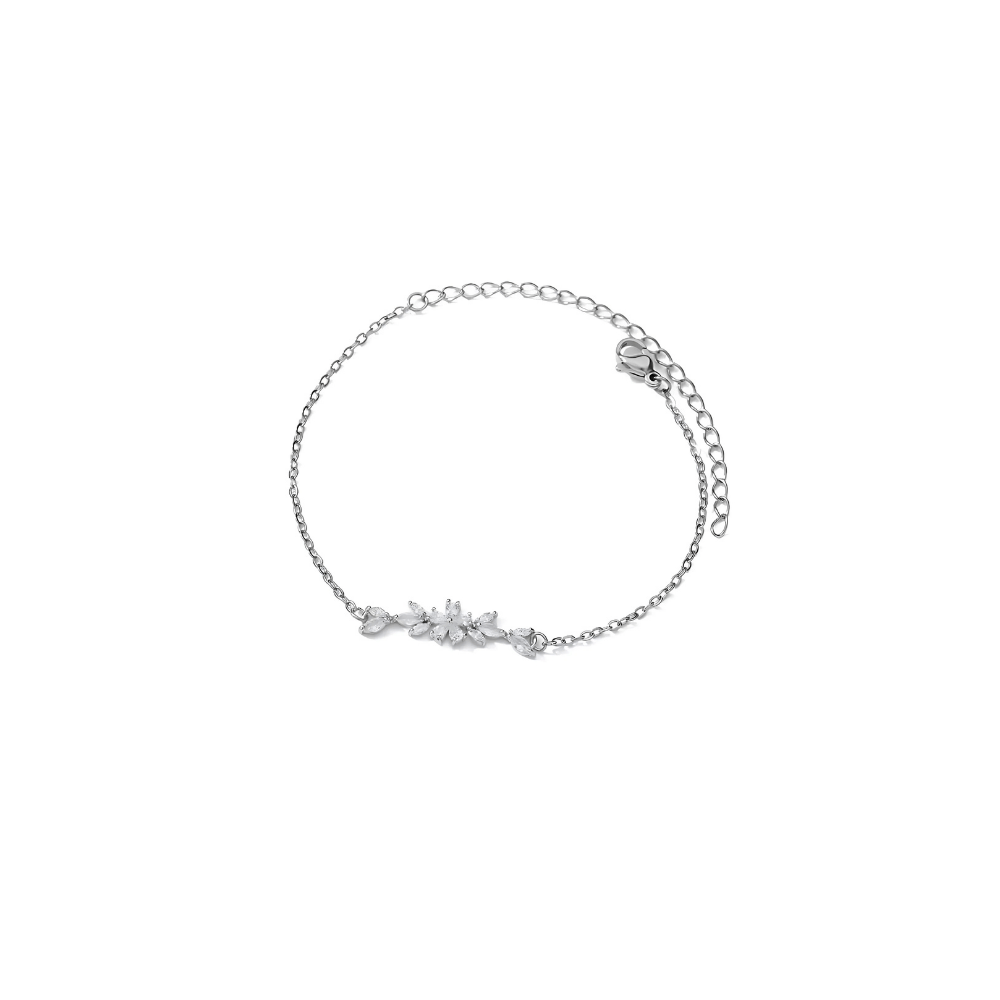 BLOOM Armband med Zirconblommor
