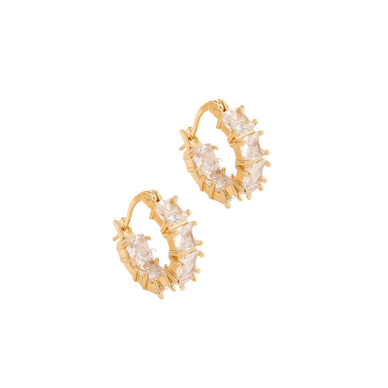 SPARKLE Glittrande Hoops Örhängen